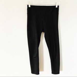 Good Karma Black Mid Rise Cropped Leggings Sz Med